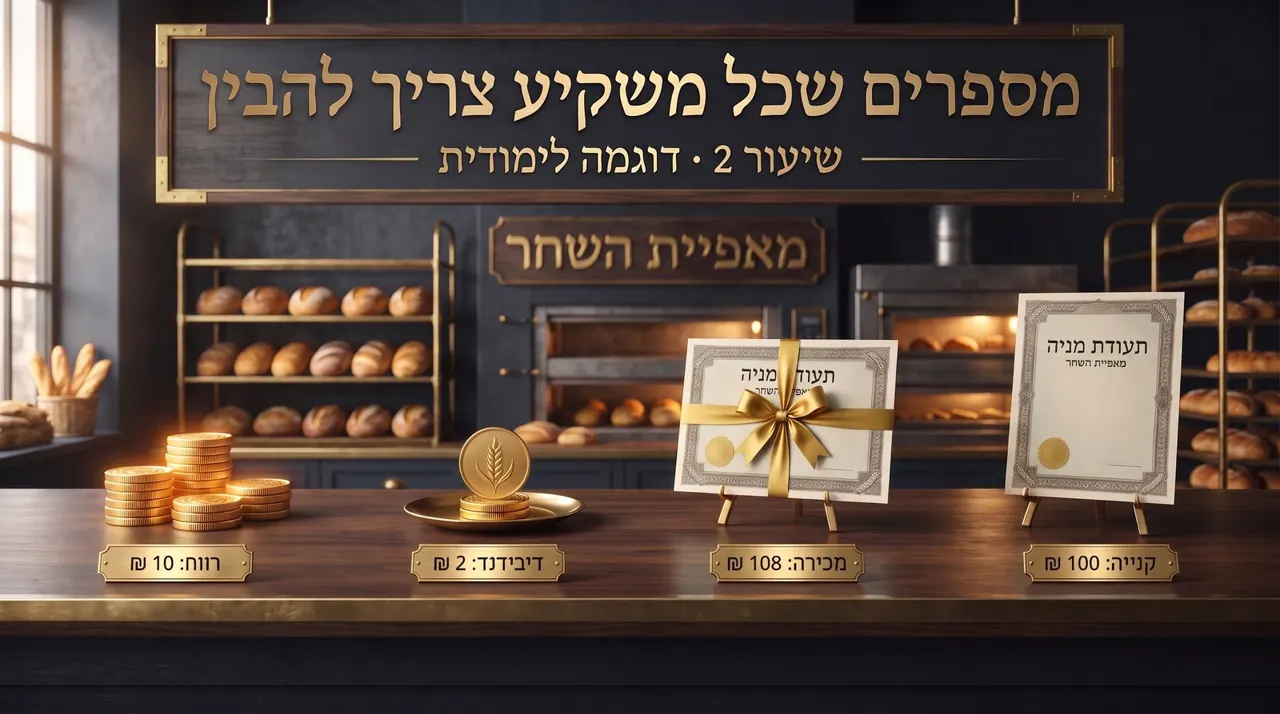 שקף: מספרים שכל משקיע צריך להבין