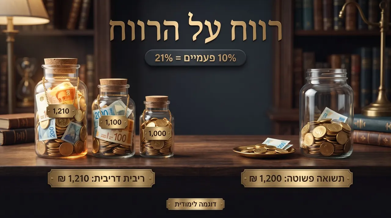 שקף משיעור בשוק ההון: רווח על הרווח, ריבית דריבית